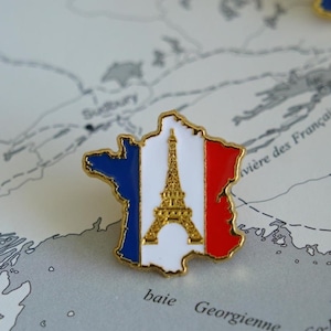 France map Eiffel Tower Pin