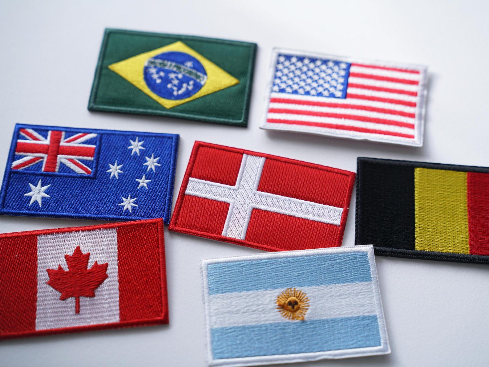 National Country Flag Embroidery Patch Iron on Sew on 3.25