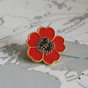 Mohnblume Anstecknadel Gedenktag Rote Mohnblume Anstecknadel