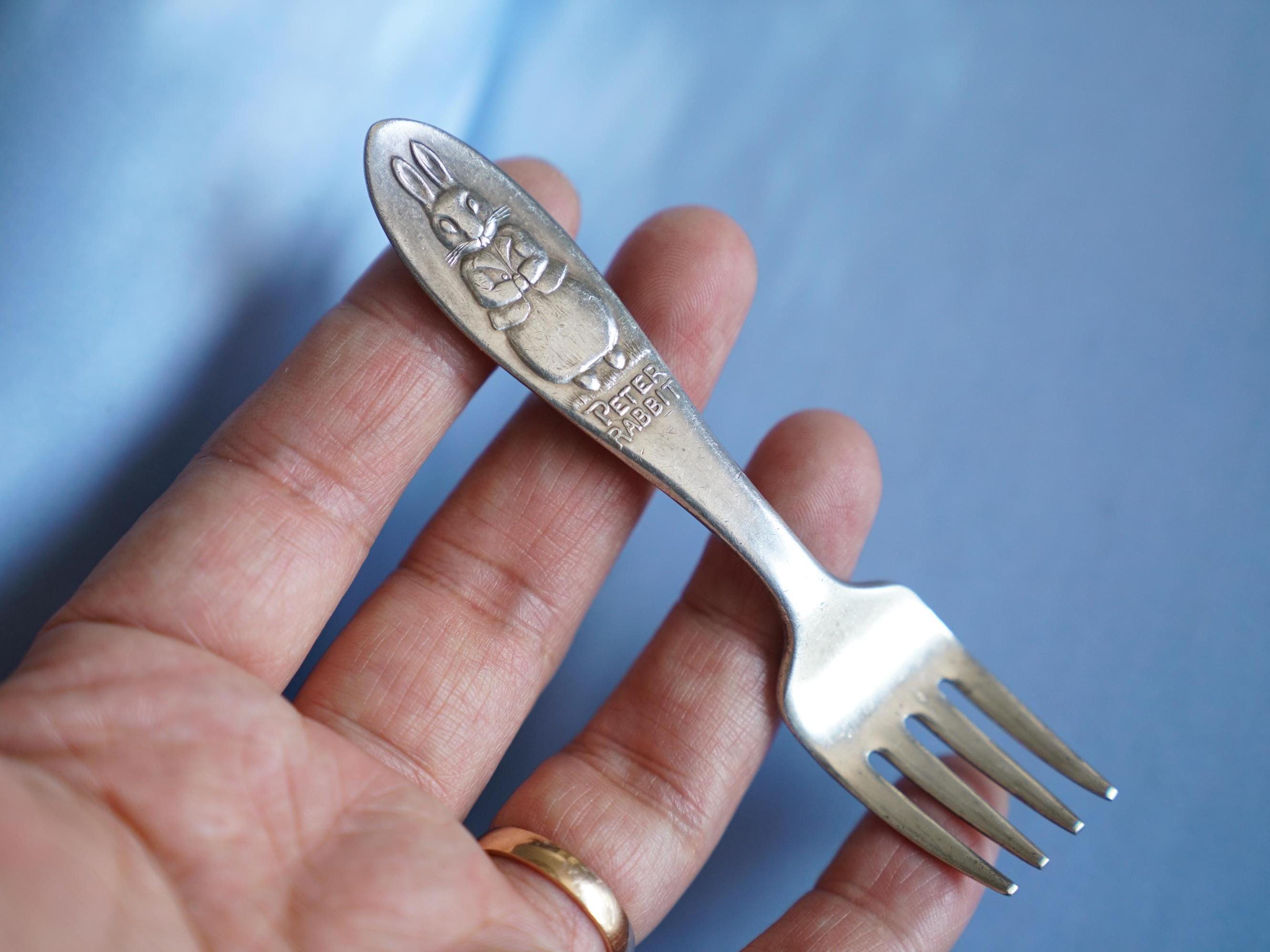 Vintage Peter Rabbit Silver Plated Children's Kids Fork 4