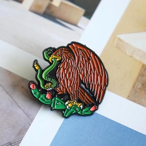Mexico Flag Eagle Enamel pin