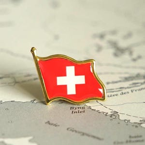 Switzerland Flag Enamel Pin