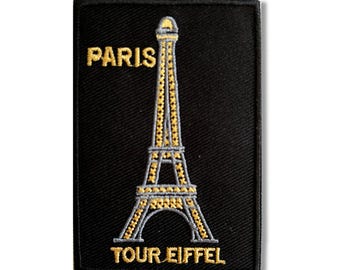 Borduurpatch Eiffeltoren Parijs Frankrijk opstrijkbaar 2,25 x 3,25 inch