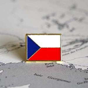 Czech Republic Flag Enamel pin