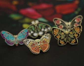 Colorful Butterfly Enamel Pin
