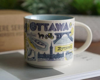 Starbucks Been There Series Ottawa Ceramic Mug, 14 Oz, Brand new with Box