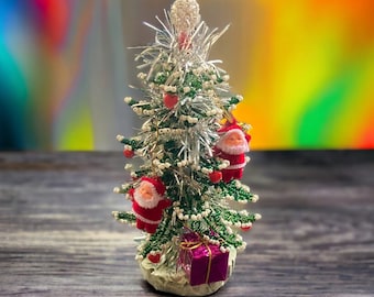 Mini Weihnachtsbaum - Handgefertigte Draht Skulptur Bonsai - Wohnkultur