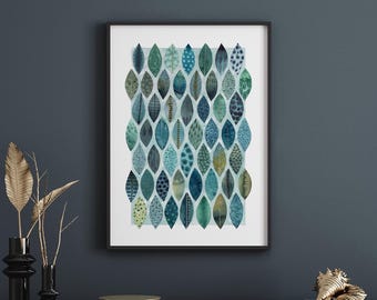Botanical Leaves Giclée Print – Botanical Art, A3