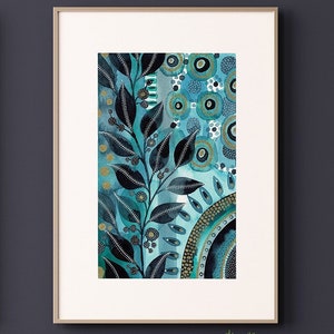 A4 Giclée print - Underwater World 2, Abstract Watercolour, Modern Art Print