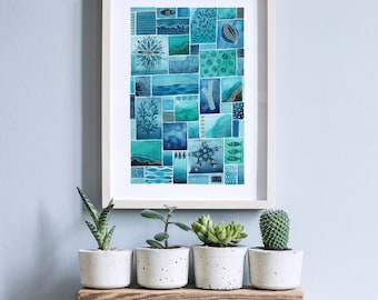 A3 Giclée print - Ocean Treasures Watercolour