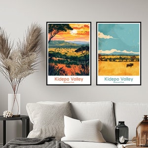 Kidepo Valley National Park Poster Travel Print National Park Nature Africa Wall Home Decor Canvas Travel Tanzania Gift Room Decoration