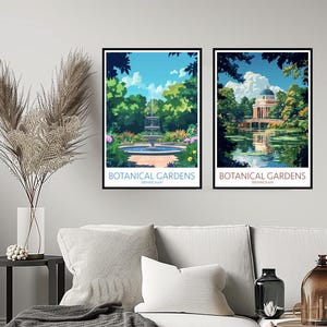 Birmingham Botanical Gardens Poster Reisedruck Birmingham Alabama Natur USA Hauswanddekor Leinwand Reisegeschenk Digitale Raumdekoration