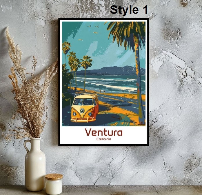 Ventura Travel Poster Print Wall Art Ventura California Wall Poster