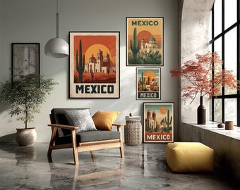 ヴィンテージスウェーデン旅行ポスター レトロスカンジナビアウォール