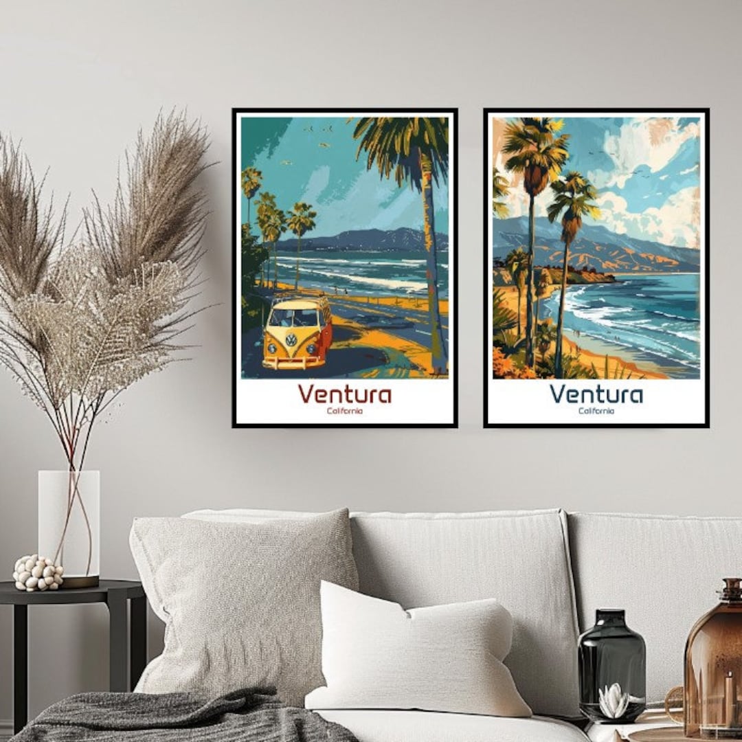 Ventura Travel Poster Print Wall Art Ventura California Wall Poster