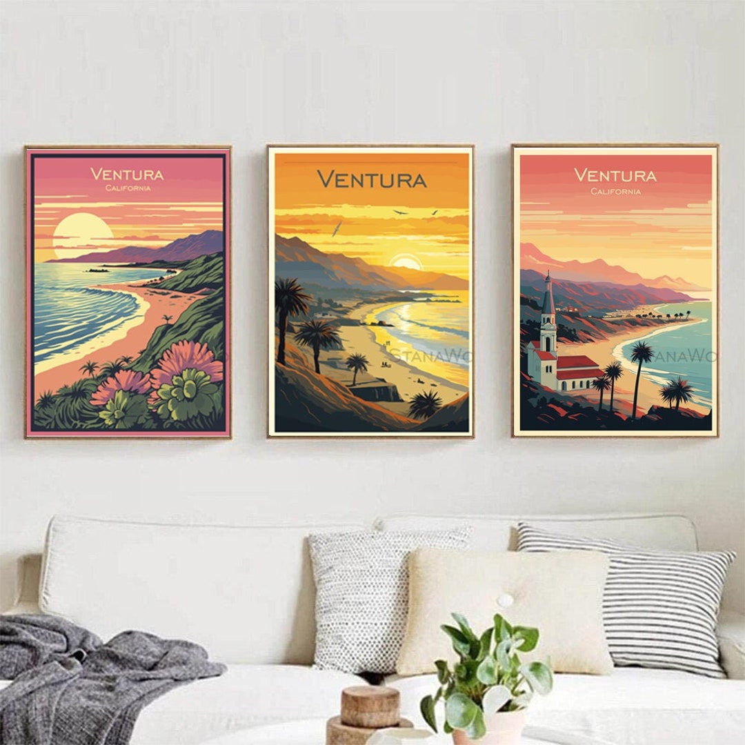 Ventura Travel Poster Print Wall Art Ventura California Wall Poster