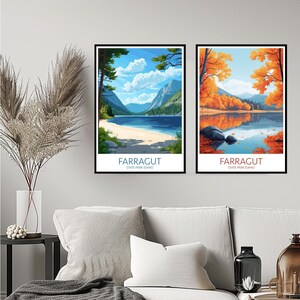 Póster de pared del parque estatal Farragut, Idaho, impresión digital, paisaje de Farragut, Estados Unidos, arte de pared, decoración del hogar, lienzo, regalo de viaje, decoración de la habitación