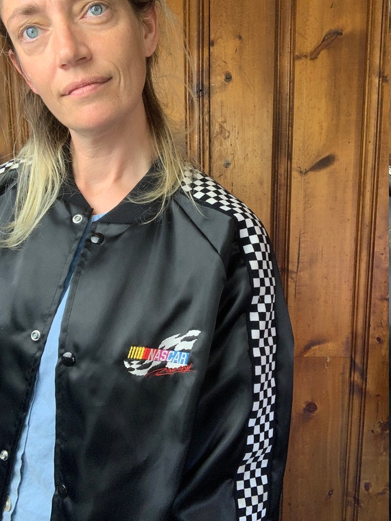 AWESOME NASCAR 80s satin jacket - like new!