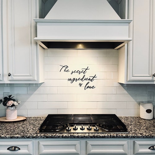The Secret Ingredient is Love Wall Art the Secret Etsy