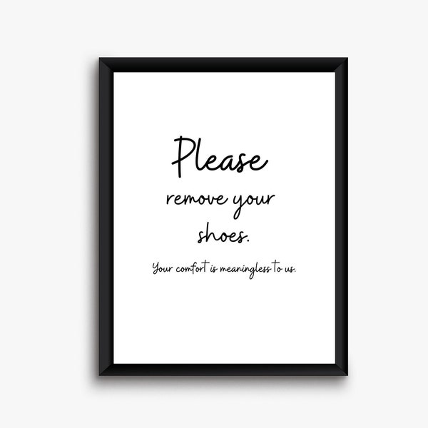 No Shoes Funny Sign - Etsy
