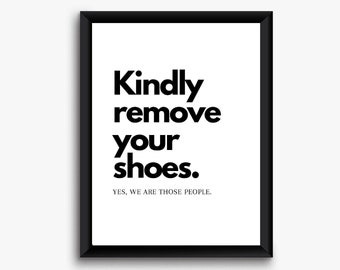 Take off Shoes Sign - Etsy