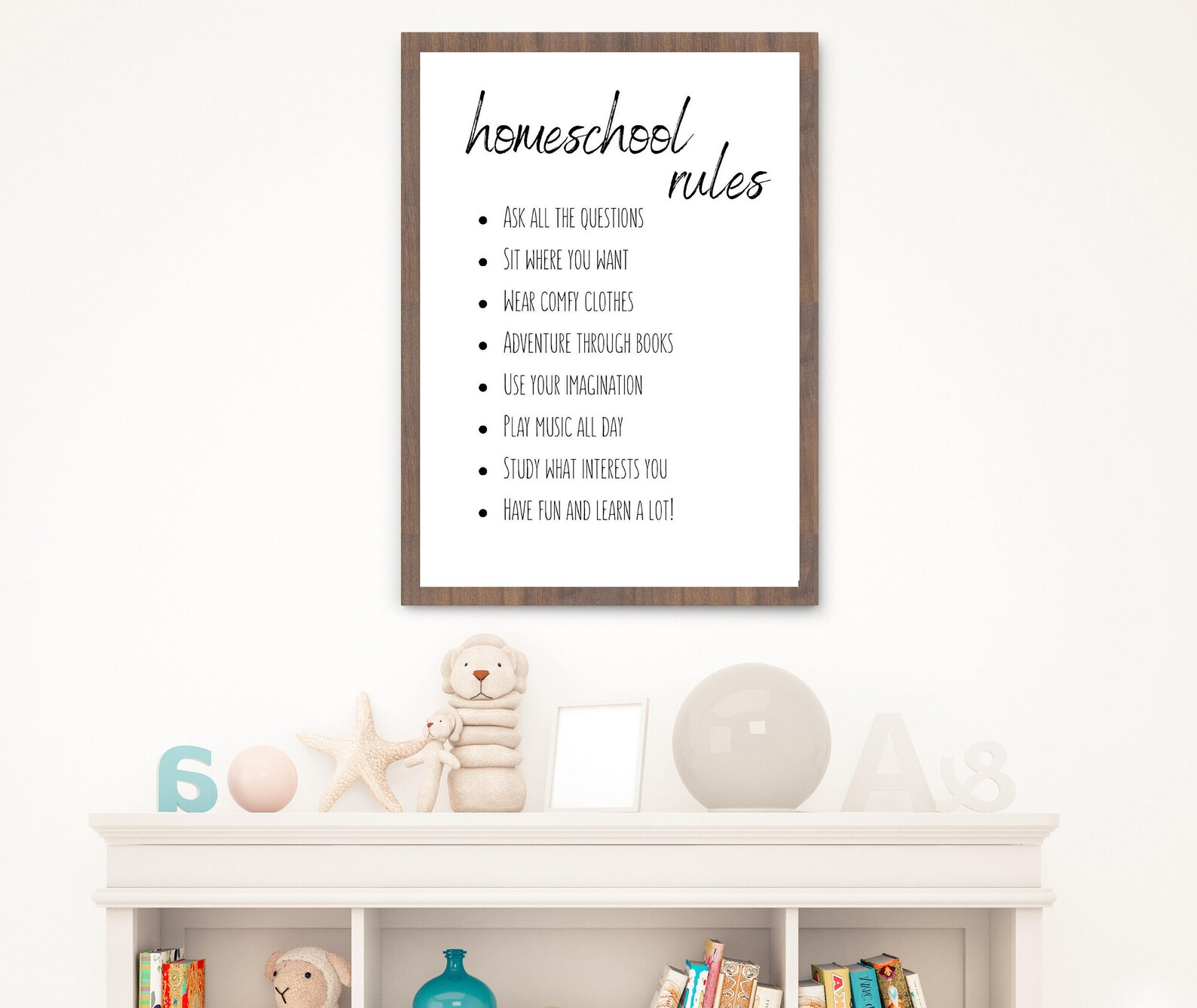 Homeschool Rules Printhomeschool Room Decorhomeschool Wall - Etsy