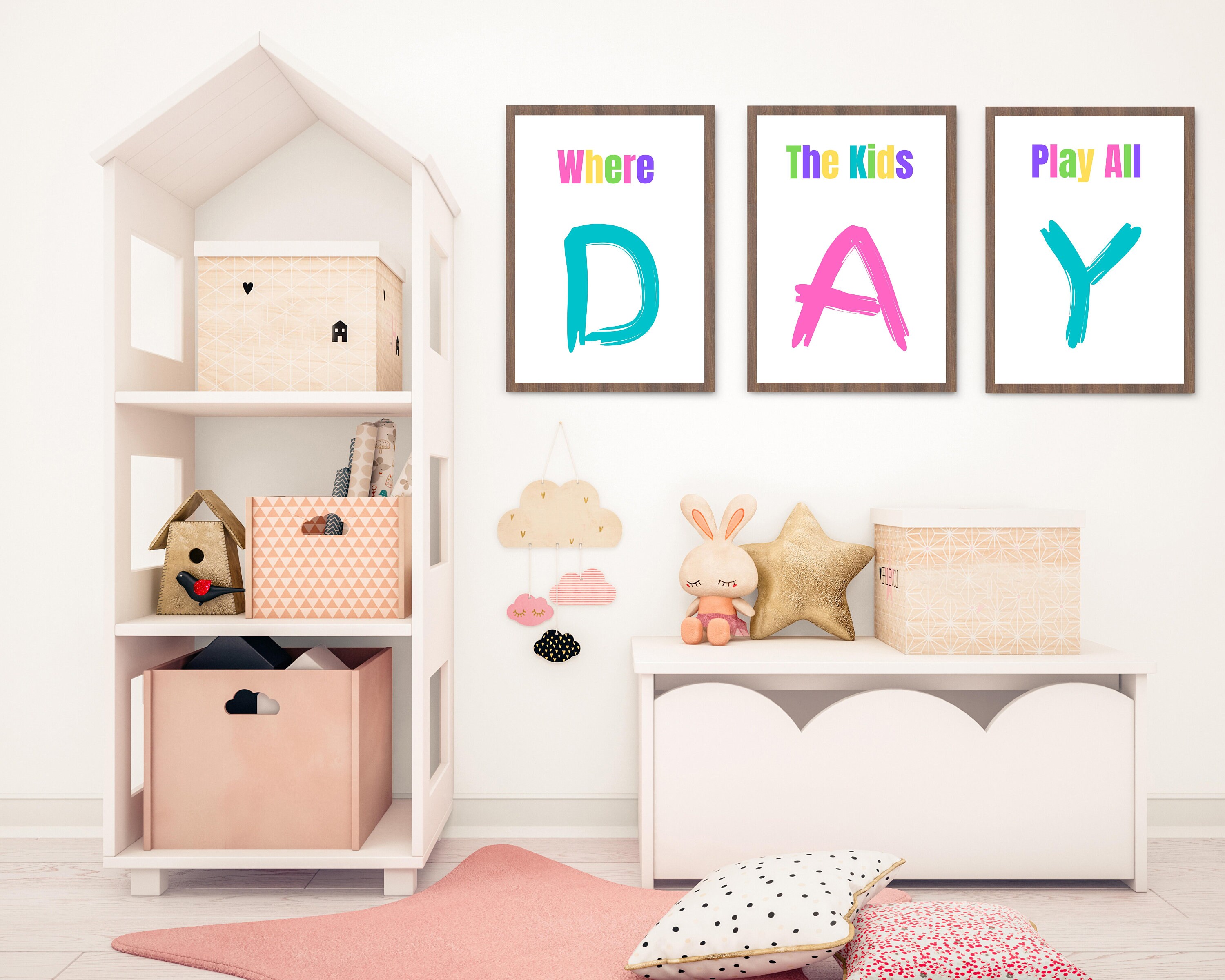 Where the Kids Play Printable,playroom Decor,kids Play Wall Art,kid's ...
