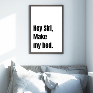 Funny Bedroom Printable,teen Room Prints,dorm Room Wall Decor, Siri ...