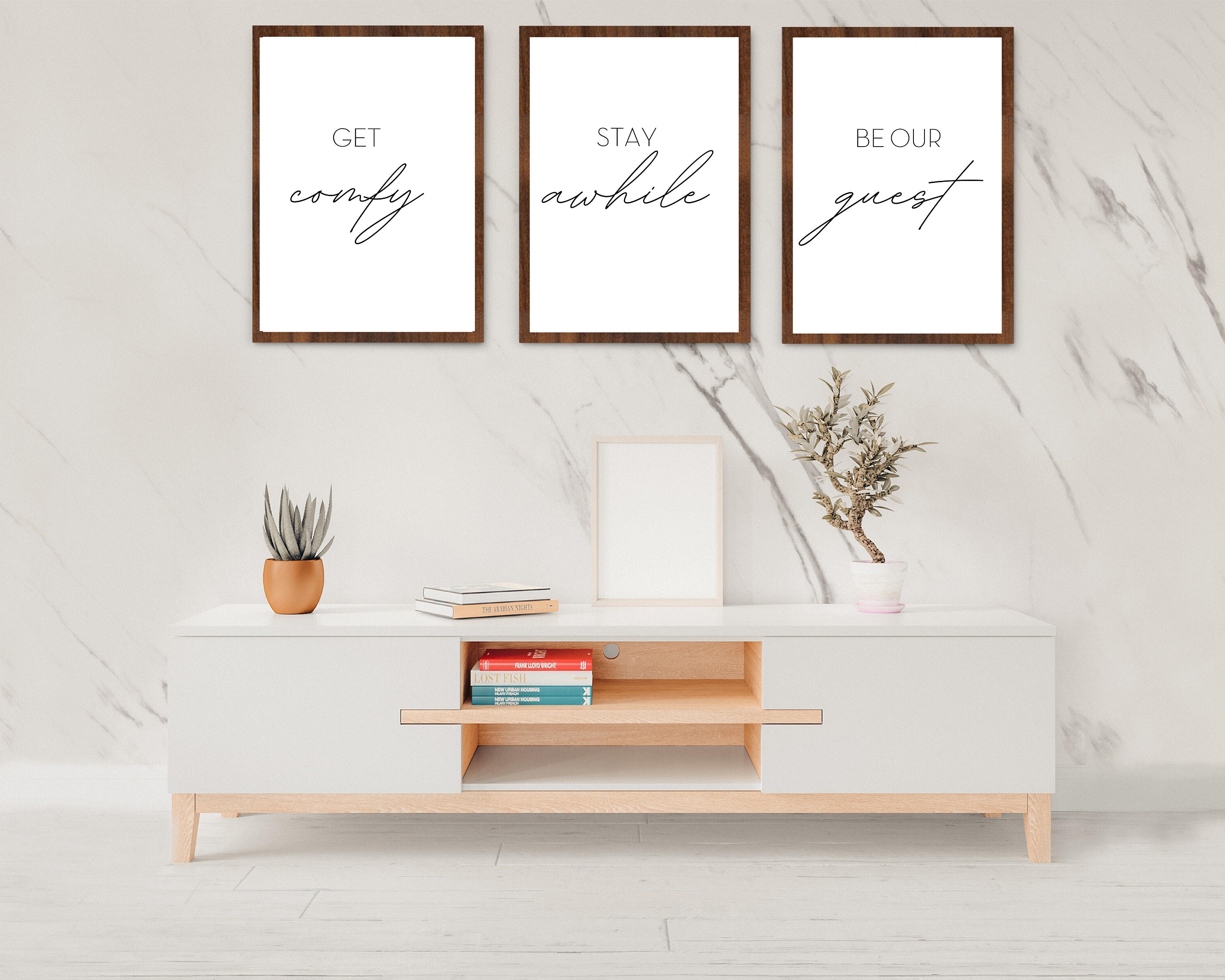 Get Comfystay A Whilebe Our Guestset of 3 Wall Artguest - Etsy