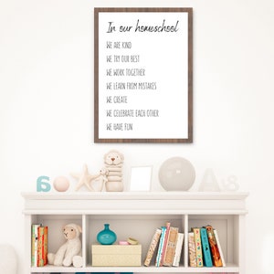 In Our Homeschool Printable Wall Art,homeschool Room Decor,homeschool