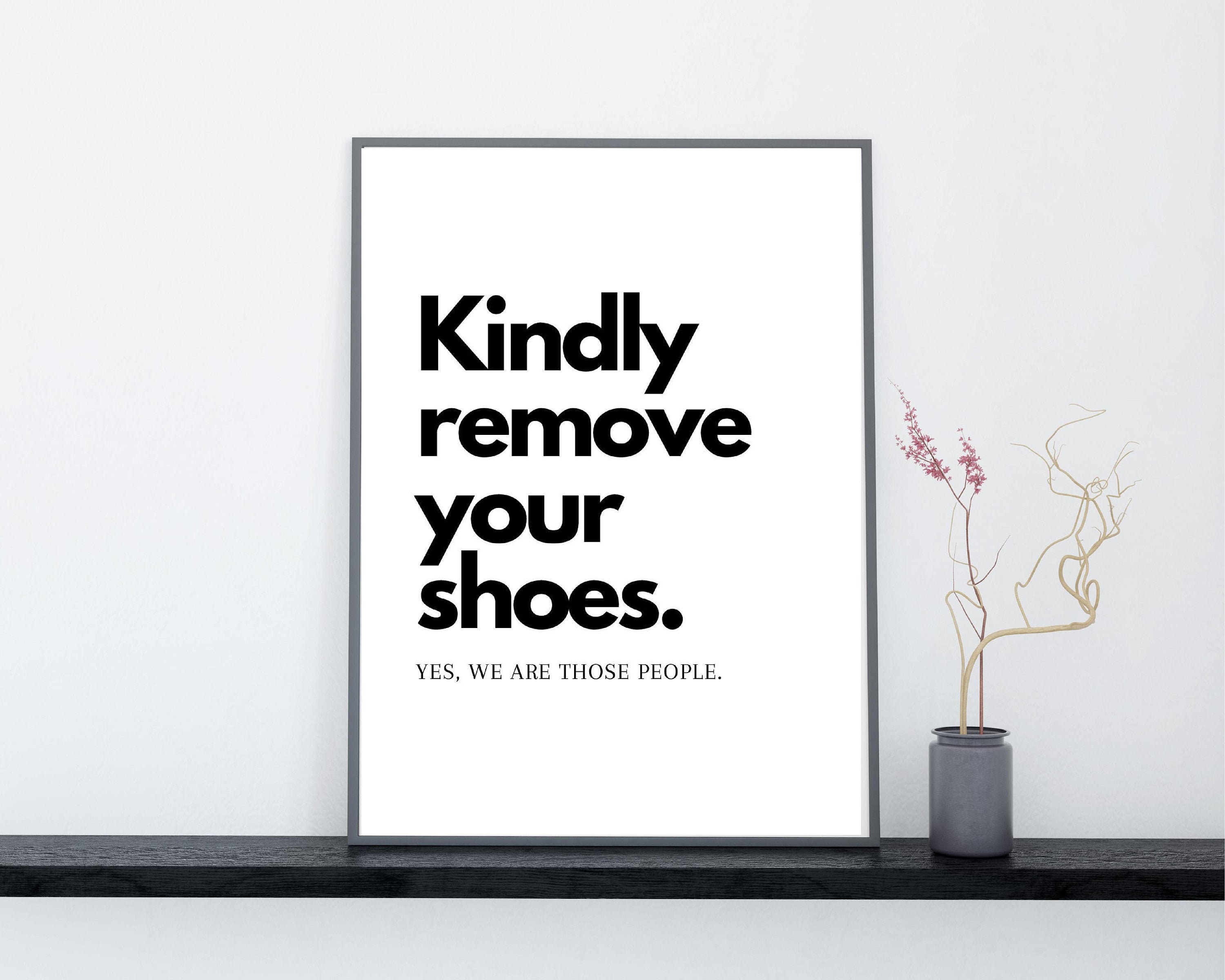 Free Printable Take Off Your Shoes Sign