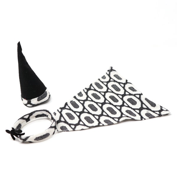 Wizard clothes for bunny, Sorcerer's kit for rabbit, Cute magician set for bunny, Small pet wizard kit