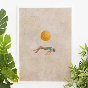 Boho Swimmers Wall Art, Gift for diver, Sports Poster Gift, gift for swimmer, Boho Pool art wall, Gift for Swimmer, gift for ocean lovers
