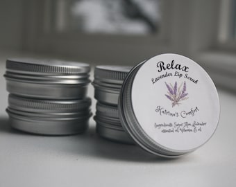 Exfoliante labial de lavanda