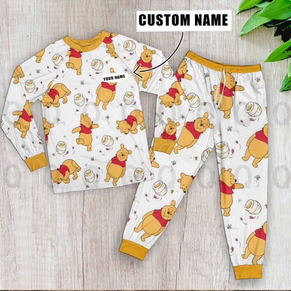 Winnie the Pooh Adult Pajamas Etsy