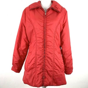 Vintage Coat Size Large Ski Jacket Made In British Crown Colony Of Hong Kong Red