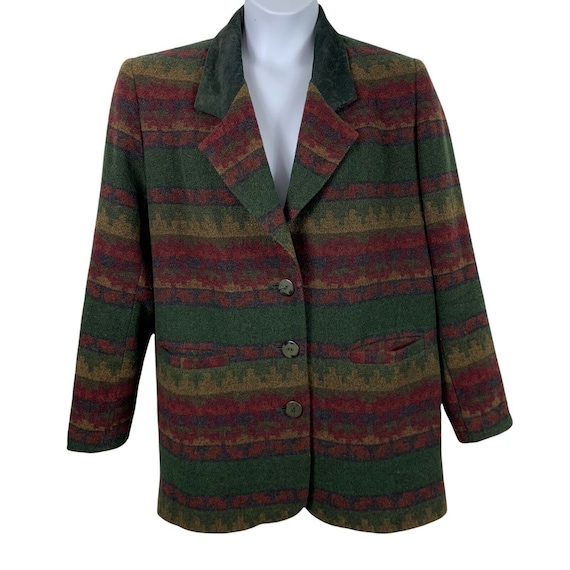 Vintage Blazer Braetan Wool Jacket Button Front Coat … - Gem