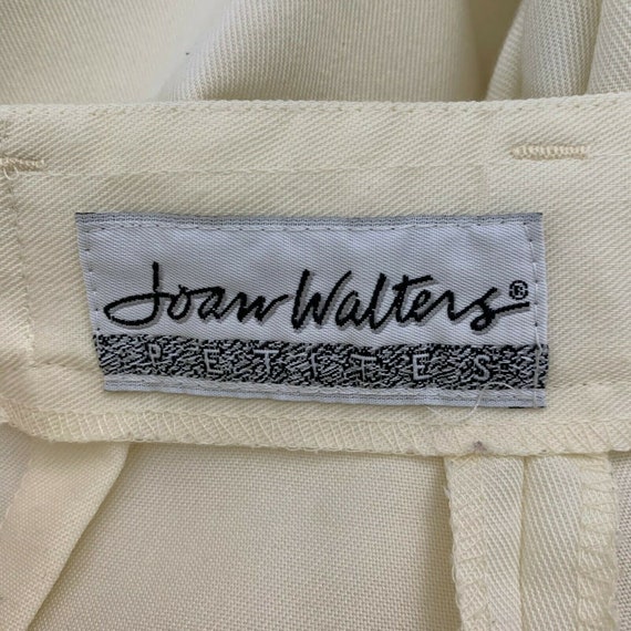 Vintage Pants Joan Walters Petite 26" Waist Ivory… - image 3