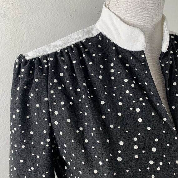 Vintage Dress Sears The Shirtdress Polka Dot Belt… - image 4