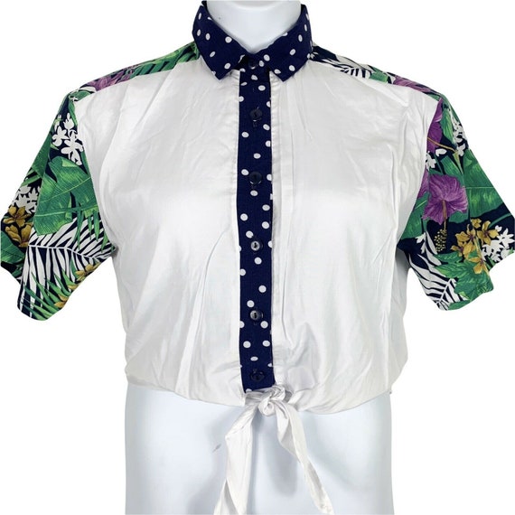 Vintage Blouse Fritzi California Medium Button Up… - image 2