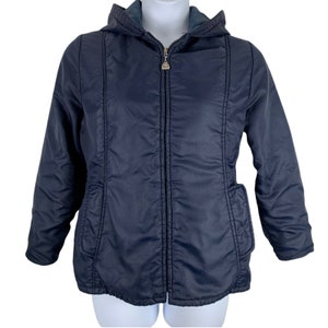Veste vintage Pacific Trail Jaquette taille moyenne bleu marine capuche poches zippées DÉFAUT