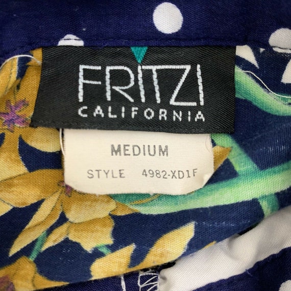 Vintage Blouse Fritzi California Medium Button Up… - image 4