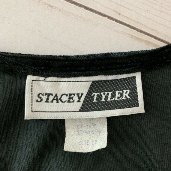 Vintage Stacey Tyler 12 Velvet Dress Tie Waist De… - image 6