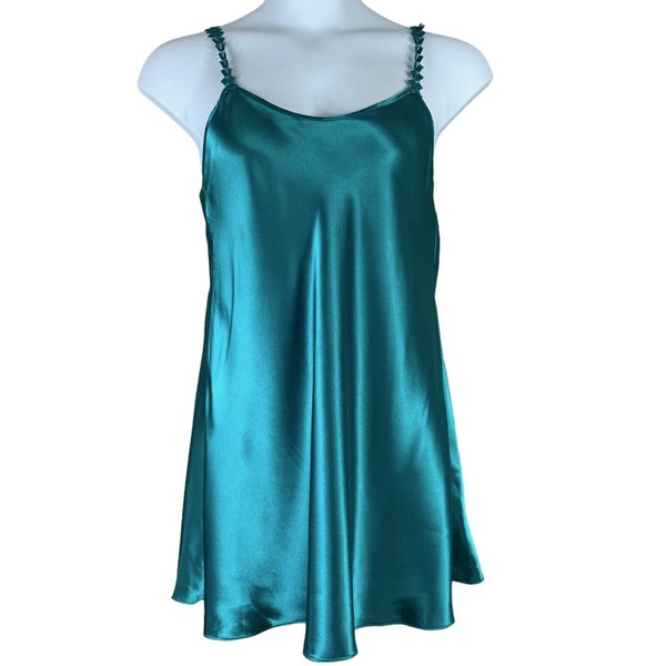 Teal Slip Dress Etsy
