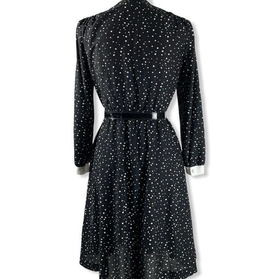 Vintage Dress Sears The Shirtdress Polka Dot Belt… - image 3