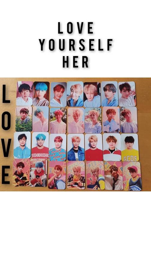 Love Yourself Her Photocard Template Love Yourself Her Photocard Template