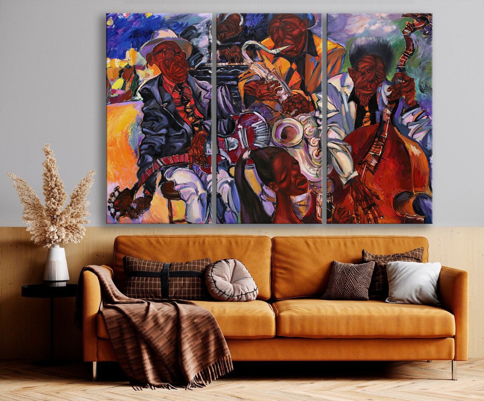 PRINT Jazz Music Wall Art Jazz Oil Painting Canvas Print Etsy