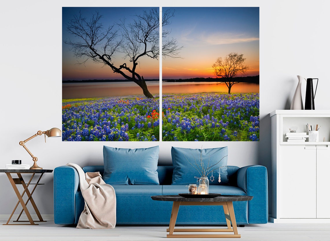 Texas nature canvas Spring in Texas canvas Texas Etsy