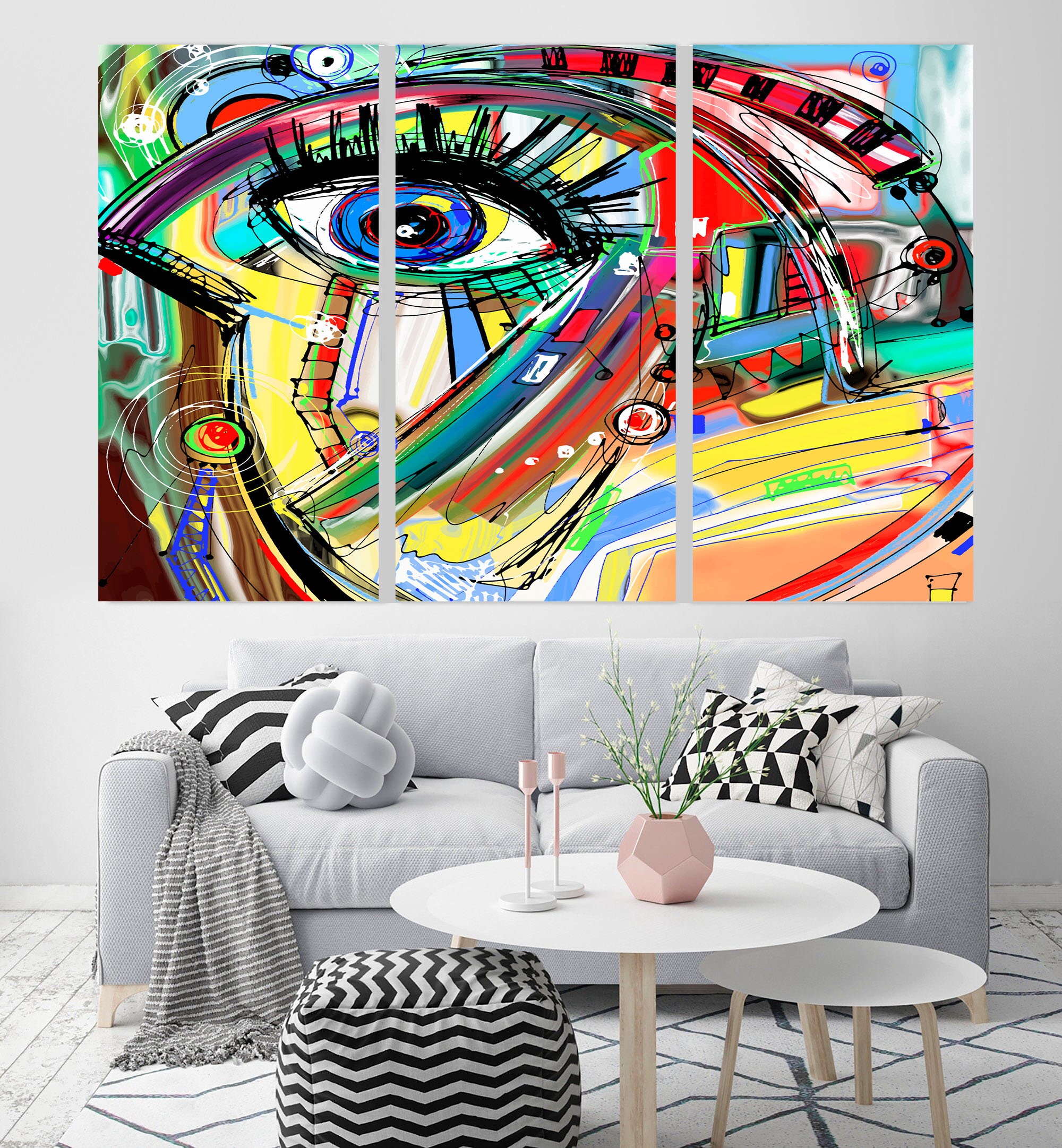 Canvas wall decor for living room African gift African decor | Etsy