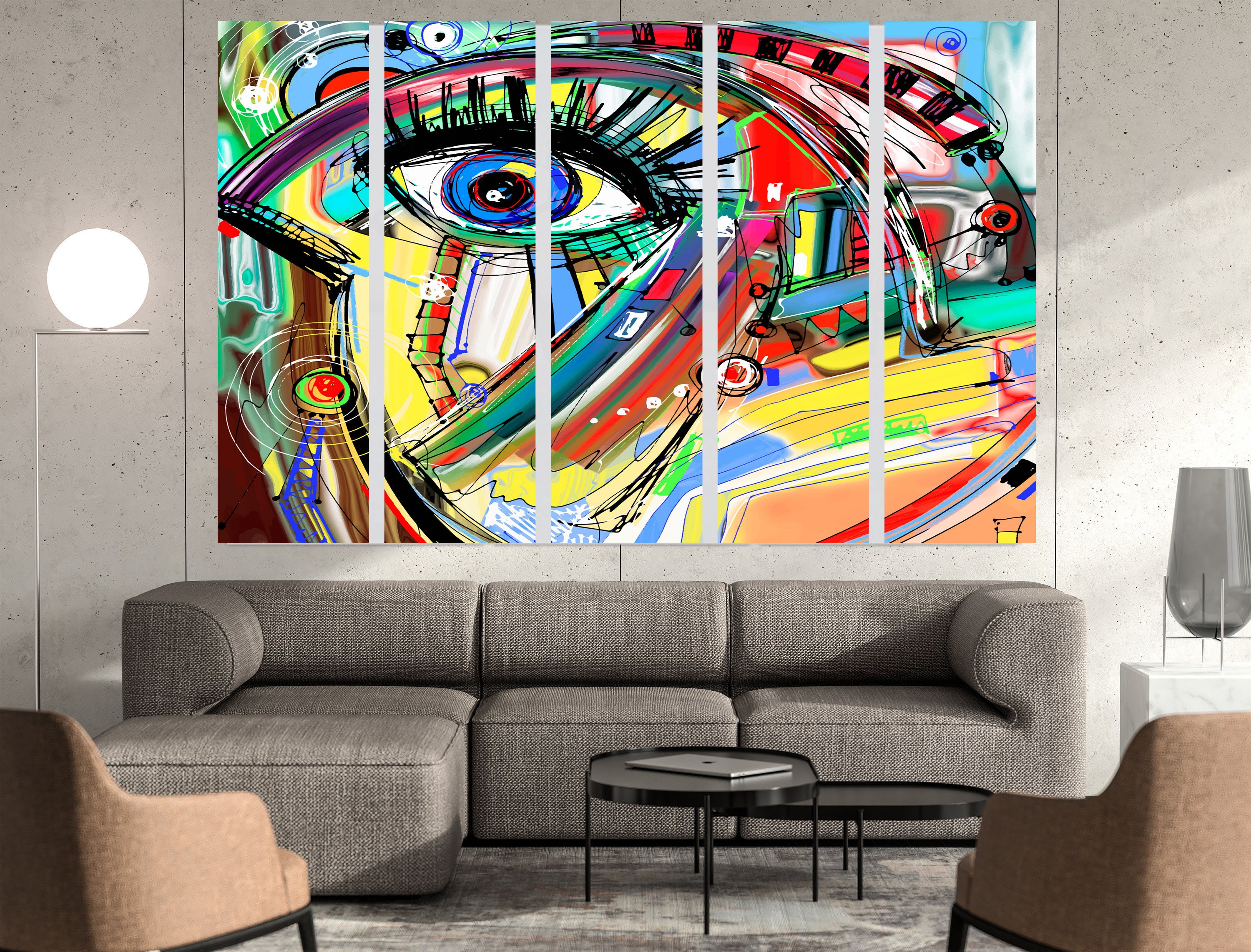 Canvas wall decor for living room African gift African decor | Etsy